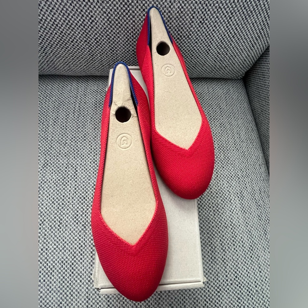 Rothy's The Flat Bright Red 8 - Picture 2 of 7